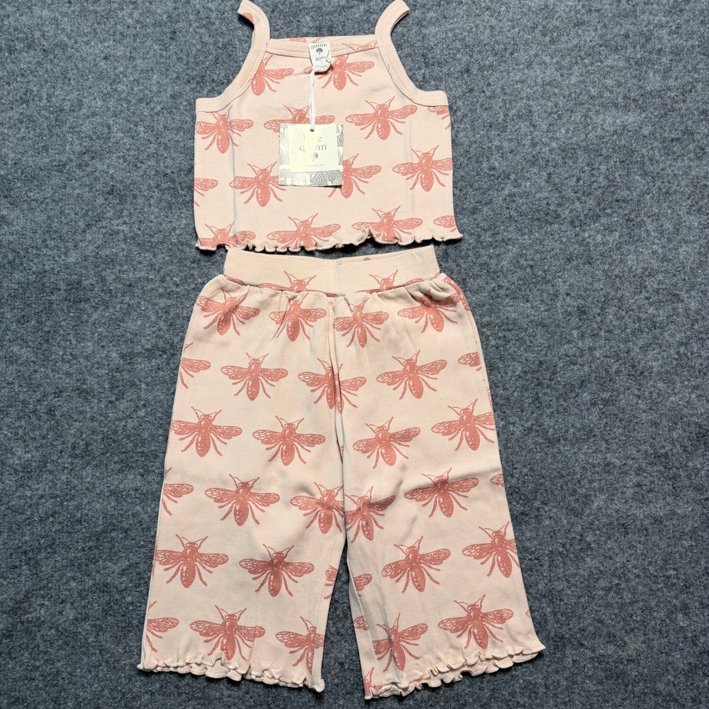 NWT Kate Quinn Rose Bee Cropped Tank Gaucho Set 18-24Mv